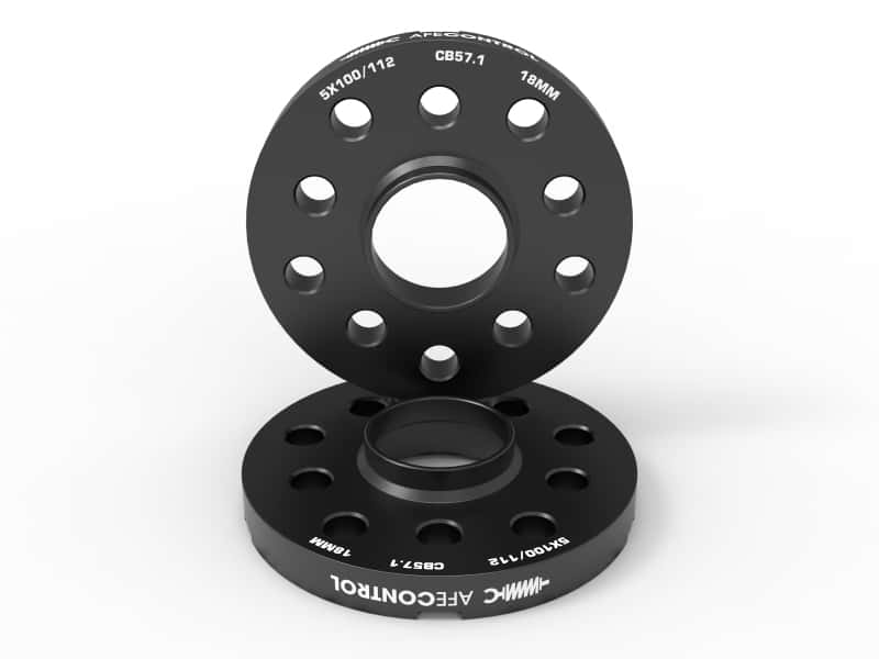 aFe — aFe CONTROL Billet Aluminum Wheel Spacers 5x100/112 CB57.1 18mm - Volkswagen/Audi
Wheel Spacer Kit - view 1
