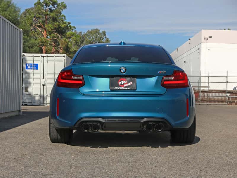 aFe — aFe 16-18 BMW M2 L6-3.0L MACH Force-Xp 3in to 2.5in 304 SS Cat-Back Exhaust System-Quad Black Tips
Cat-Back Exhaust - view 7
