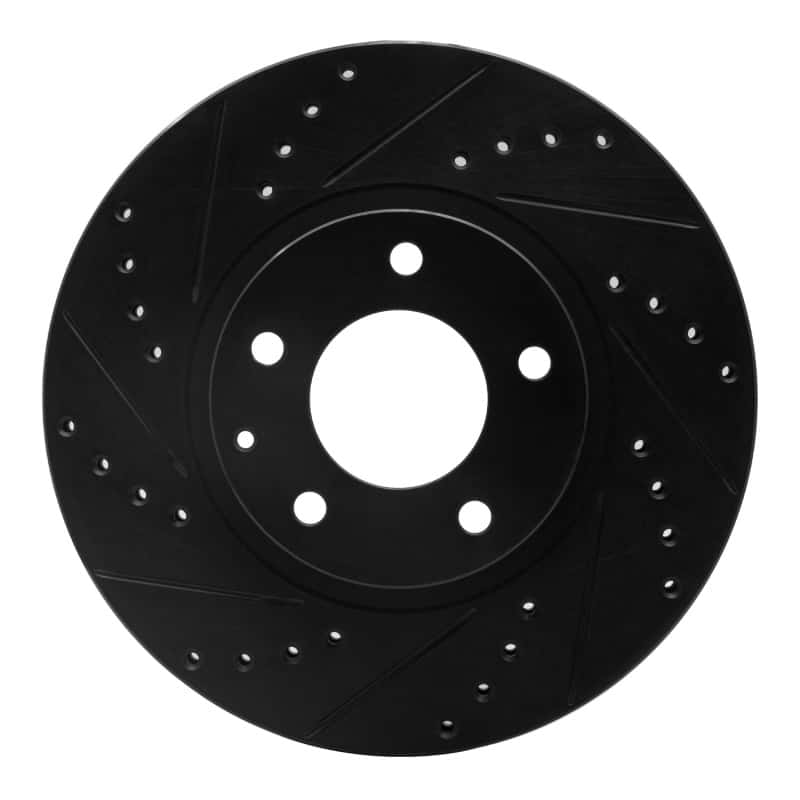 R1 Concepts — R1 01-02 Mazda Millenia Front Left Drilled & Slotted Black Brake Rotor
R1 Brake Rotor Drill - view 1