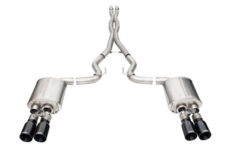 CORSA Performance — Corsa 2024-2025 Ford Mustang V8 5.0L 3in Cat-Back Exhaust System w/ Twin 4in Black Straight Tips
Exhaust - view 1