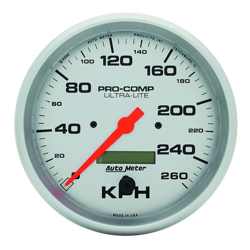 AutoMeter — Autometer Ultra-Lite 5 inch 260 KPH In Dash Speedo
5" SPEEDO, 260 KPH, - view 2
