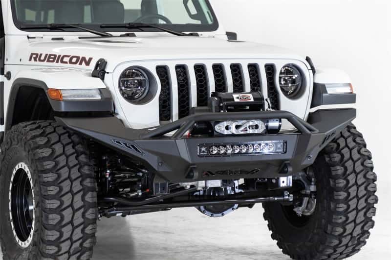 Addictive Desert Designs — Addictive Desert Designs 2020 Jeep Gladiator JT Stealth Fighter Front Bump w/ Top Hoop & Winch Mount
Bumper- Front
Bumpers - view 2