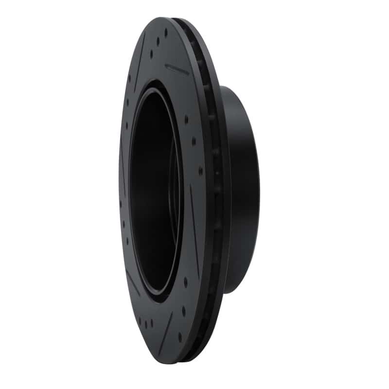 R1 Concepts — R1 89-96 Nissan 300ZX Rear Right Drilled & Slotted Black Brake Rotor
R1 Brake Rotor Drill - view 4
