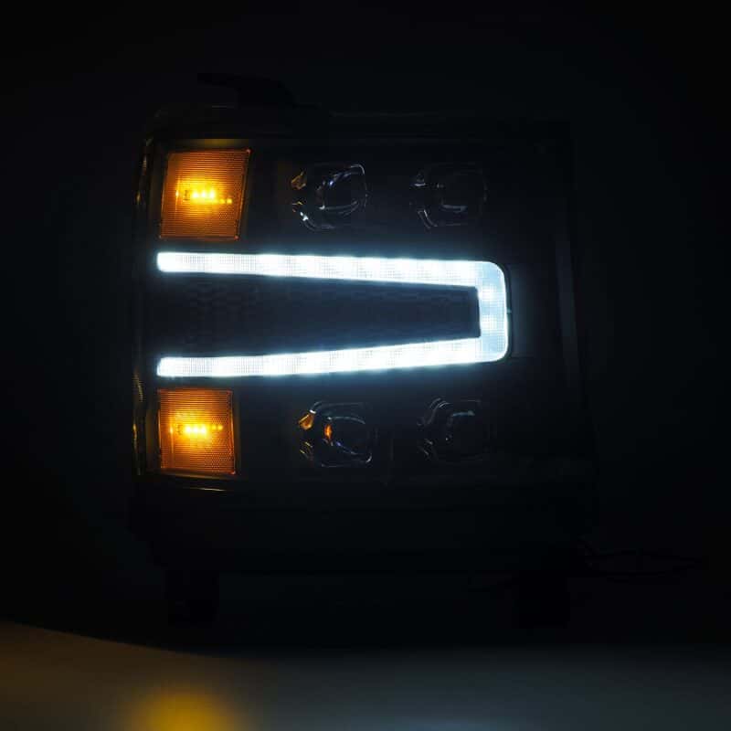 AlphaRex — AlphaRex 16-18 Chevy 1500HD NOVA-Series LED Proj Headlights BK w/Actv Lgt/SeqSig & DRL (Req 810023)
Projector Headlights - view 3