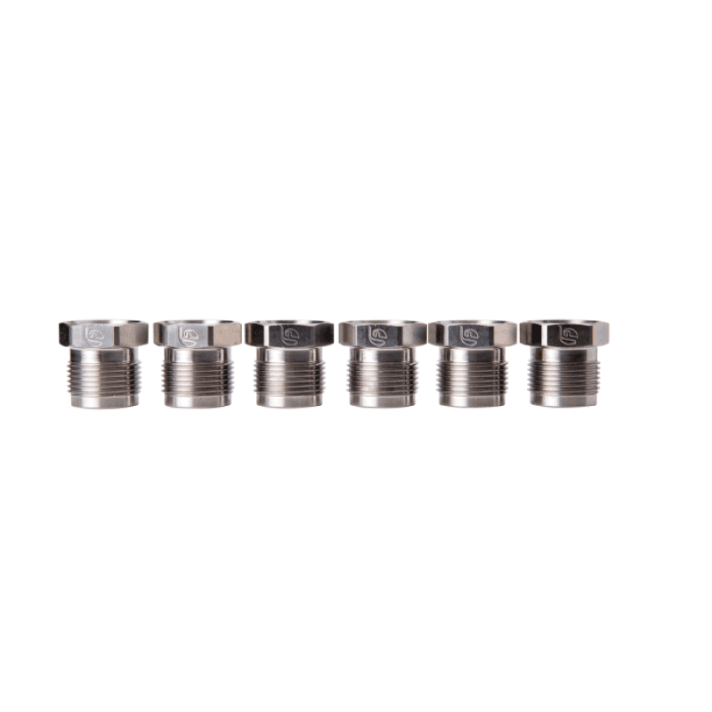 Fleece Performance — Fleece Performance 03-22 Dodge 2500/3500 5.9L/6.7L Stainless Steel Fuel Supply Tube Nuts
Fuel Line Connector - view 2