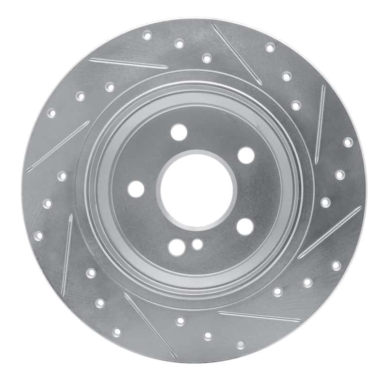 R1 Concepts — R1 03-16 Mercedes-Benz E200 (Latin America) Rear Left Drilled & Slotted Silver Brake Rotor
R1 Brake Rotor Drill - view 5