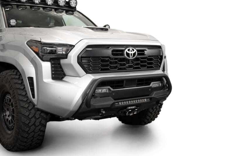 Addictive Desert Designs — Addictive Desert Designs2024+ Toyota Tacoma Stealth Center Mount Winch Front Bumper w/ Top Hoop
Bumper- Front - view 2