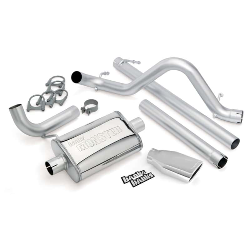 Banks Power — Banks Power 07-11 Jeep 3.8L Wrangler Unlimited - 4dr Monster Exh Sys - SS Single Exh w/ Chrome Tip
Performance Exhausts
Monster Exhaust - view 3