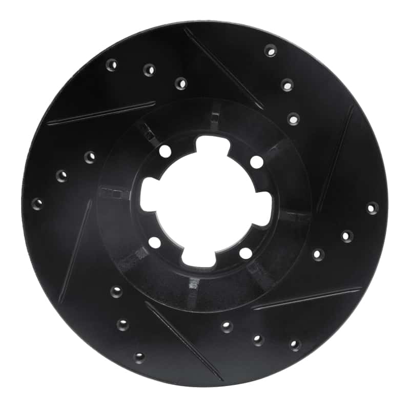 R1 Concepts — R1 85-94 Subaru GL-10 Front Left Drilled & Slotted Black Brake Rotor
R1 Brake Rotor Drill - view 5