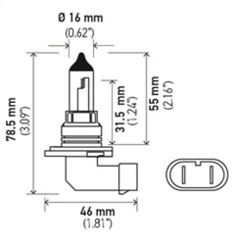 Hella — Hella Optilux HB4 9006 12V/55W XY Xenon Yellow Bulb
HB4 Halogen Bulb
Bulb - view 15
