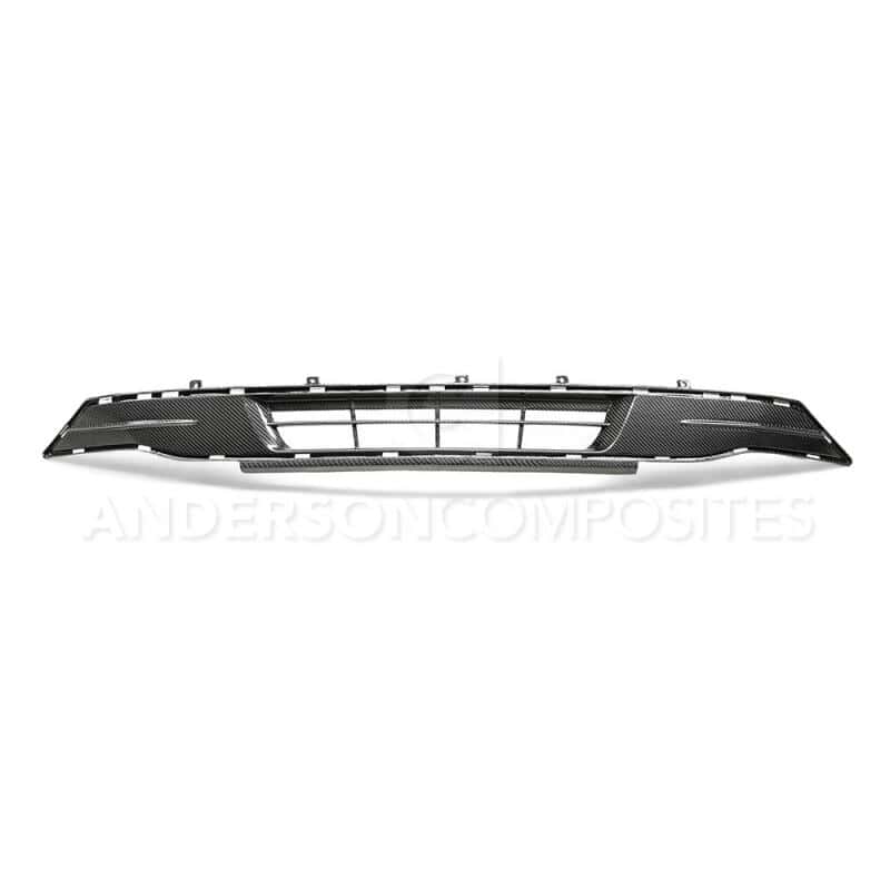 Anderson Composites — Anderson Composites 2018 Ford Mustang Carbon Fiber Lower Grille - view 3