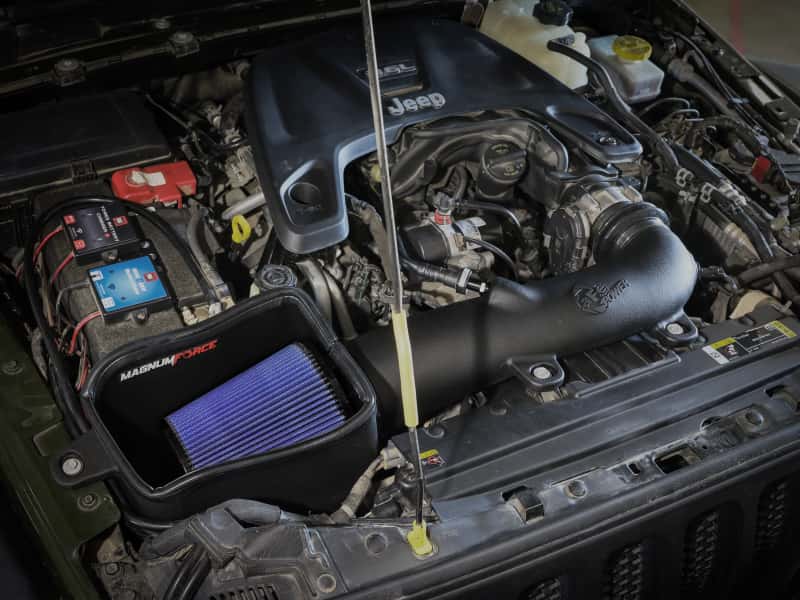 aFe — aFe Magnum FORCE Stage-2 Pro 5R Cold Air Intake System Jeep Wrangler (JL) 18-23 V6-3.6L
Magnum FORCE Intake - view 8