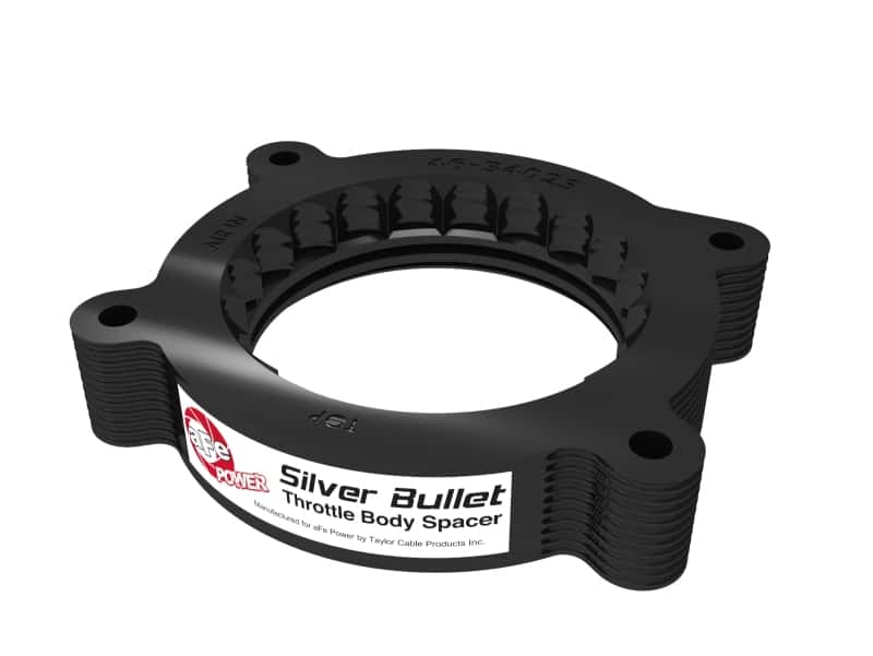 aFe — aFe 2020 Vette C8 Silver Bullet Aluminum Throttle Body Spacer / Works With aFe Intake Only - Black
Throttle Body Spacer - view 4