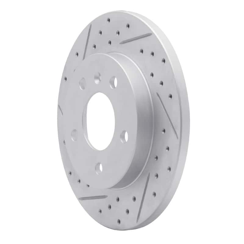 R1 Concepts — R1 04-16 Buick Lacrosse Rear Left Drilled & Slotted Geo-Carbon Rotor - view 2