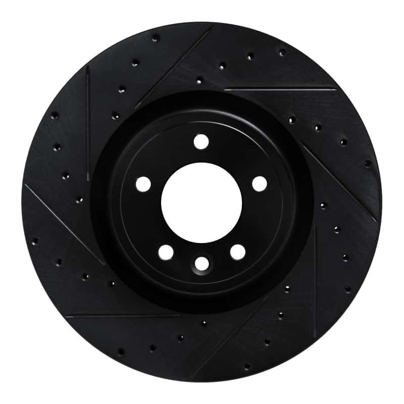 R1 Concepts — R1 18-24 Land Rover Discovery Front Left Drilled & Slotted Black Brake Rotor
R1 Brake Rotor Drill - view 1