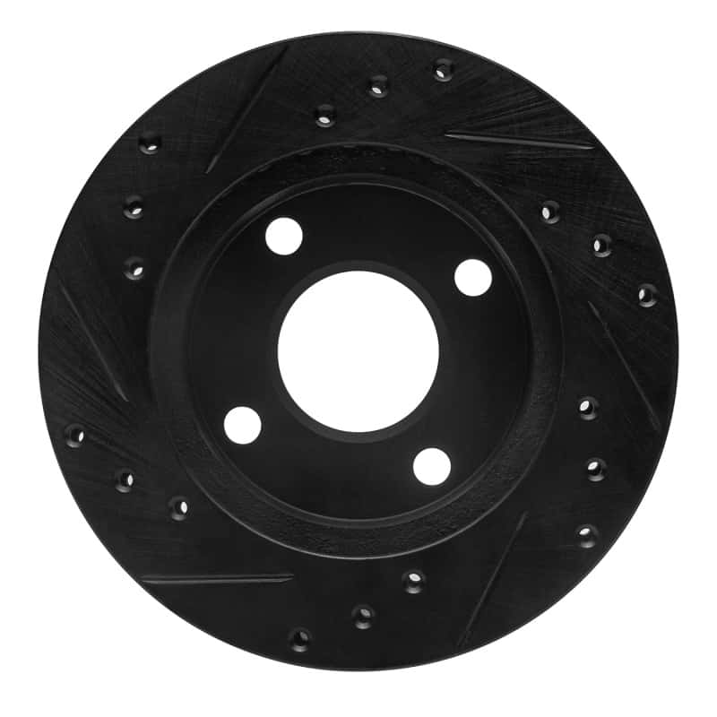 R1 Concepts — R1 81-94 Ford TEMPO Front Right Drilled & Slotted Black Brake Rotor
R1 Brake Rotor Drill - view 5