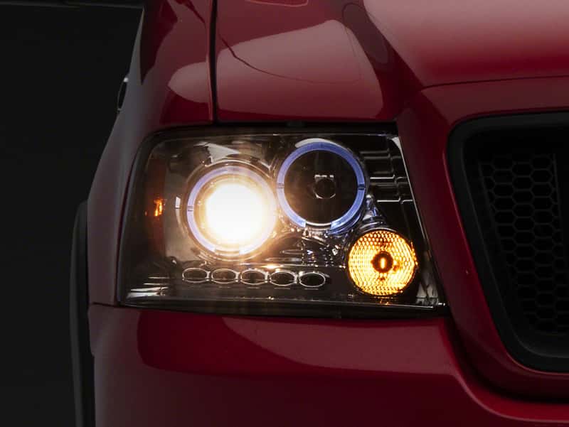 Raxiom — Raxiom 04-08 Ford F-150 Dual LED Halo Projector Headlights- Chrome Housing (Clear Lens)
Headlights - view 1