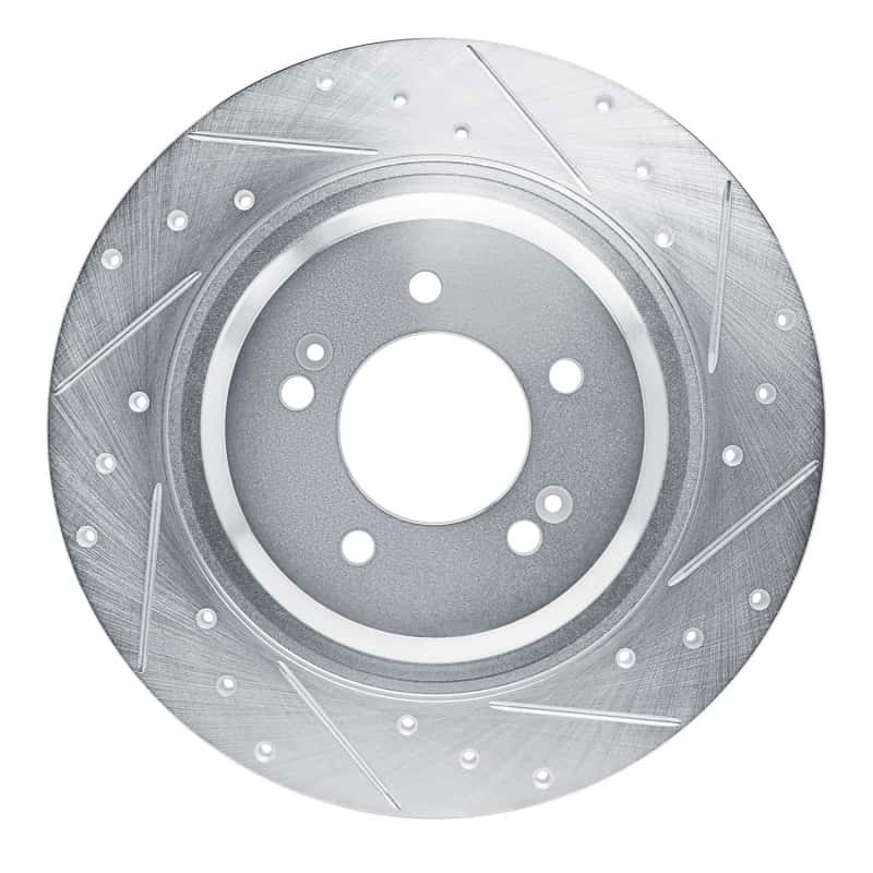 R1 Concepts — R1 21-25 Hyundai SONATA Rear Right Drilled & Slotted Silver Brake Rotor
R1 Brake Rotor Drill - view 1