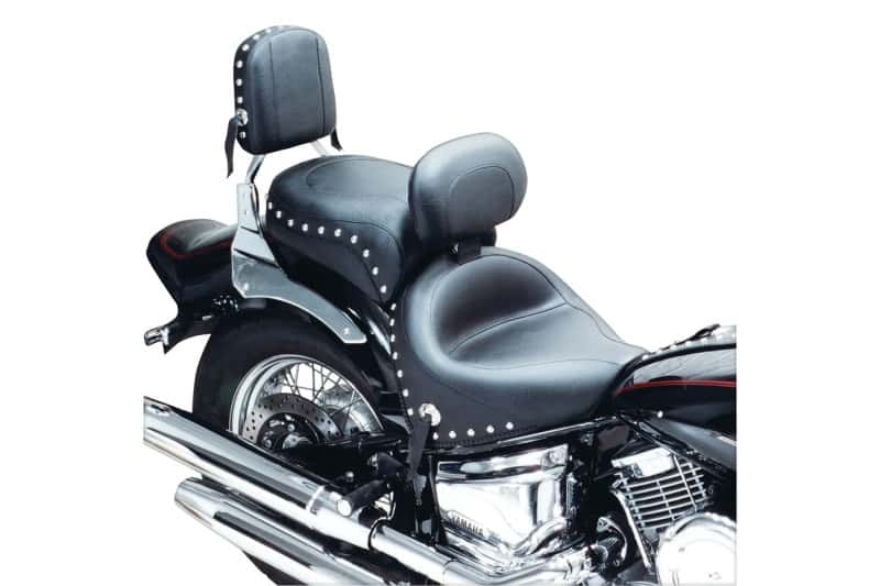 Mustang Motorcycle — Mustang Yamaha Sissy Bar Pad (7.5 inch x 9 inch) w/Studs- Black - view 1