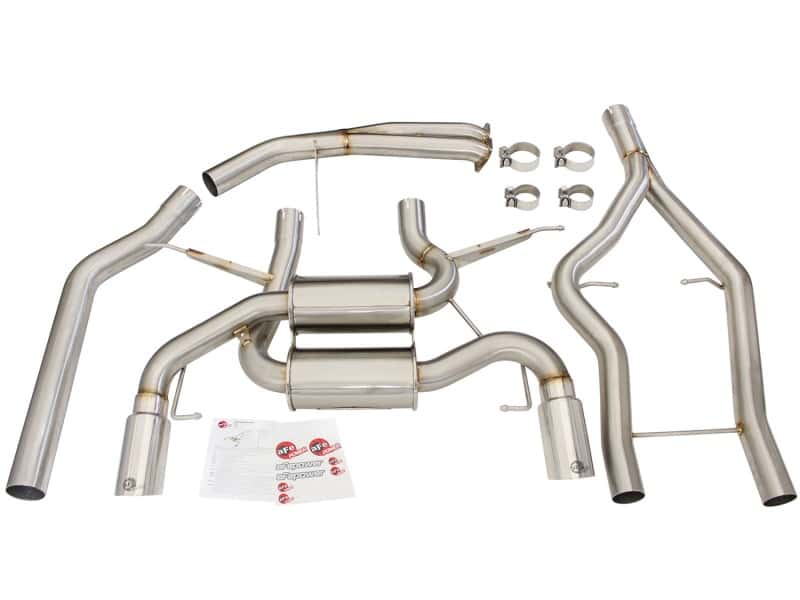 aFe — aFe MACHForce XP SS-304 Polish Tip 3.0in-2.5in Dia Cat Back Exhaust 11-13 BMW 335i (E90/E92) 3.0L
Cat-Back Exhaust - view 7