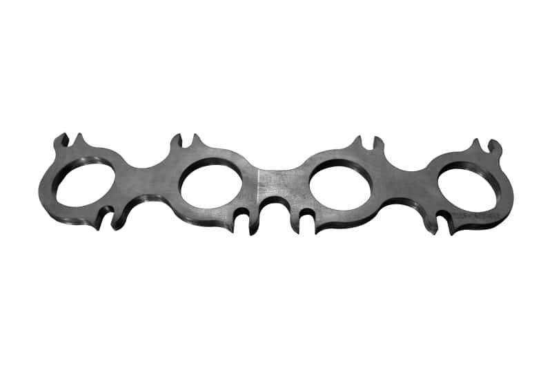 Kooks Headers — Kooks Ford Coyote Engine Header Flange 3/8 Thick SS Round Ports for 1-7/8 Primaries
Ford Header Flange - view 1