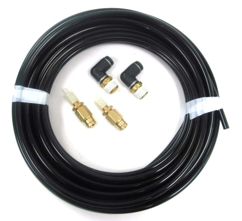 Ridetech — Ridetech Inflation Kit with 2 Schrader Valves and 90 Degree Fittings
Inf. Kit 1/4" airlin - view 2