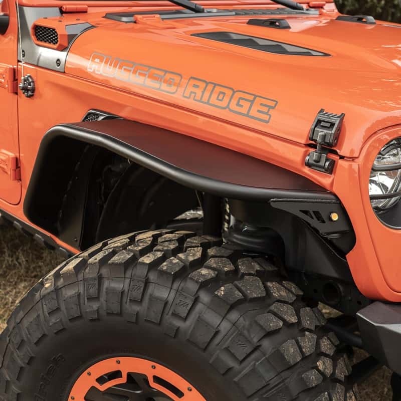 Rugged Ridge — Rugged Ridge HD Steel Tube Fenders Full Set Black 18-19 JL
OFFROAD_FENDERFLARES
Fender Flare - view 5