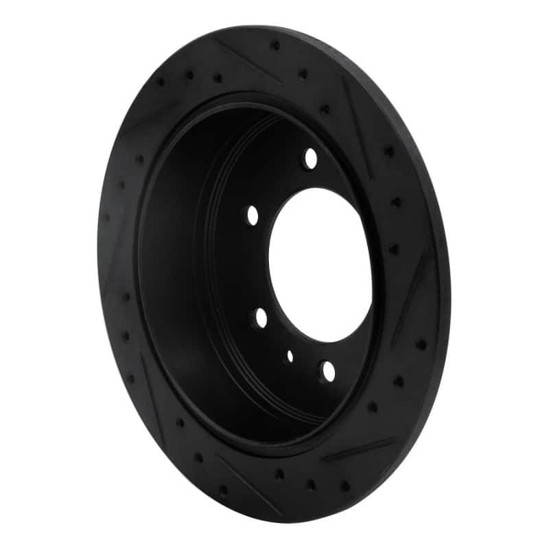 R1 Concepts — R1 06-10 Hummer H3T Rear Left Drilled & Slotted Black Brake Rotor
R1 Brake Rotor Drill - view 4