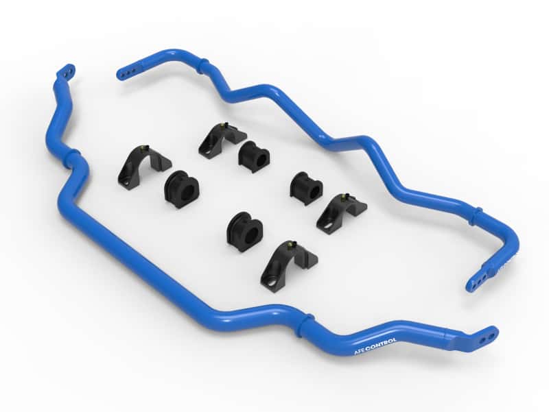 aFe — aFe 09-20 Nissan 370Z V6-3.7L Front and Rear Control Sway Bar Set - Blue
Sway Bar Set - view 1