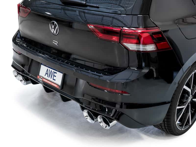 AWE Tuning — AWE MK8 Volkswagen Golf R 3in Touring Edition Quad Exhaust - Chrome Silver Tips
Touring Catback - view 6