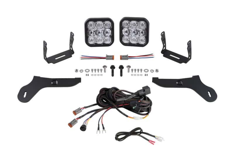 Diode Dynamics — Diode Dynamics 17-20 Ford Raptor SS5 Bumper LED Pod Light Kit - Pro White Combo - view 1
