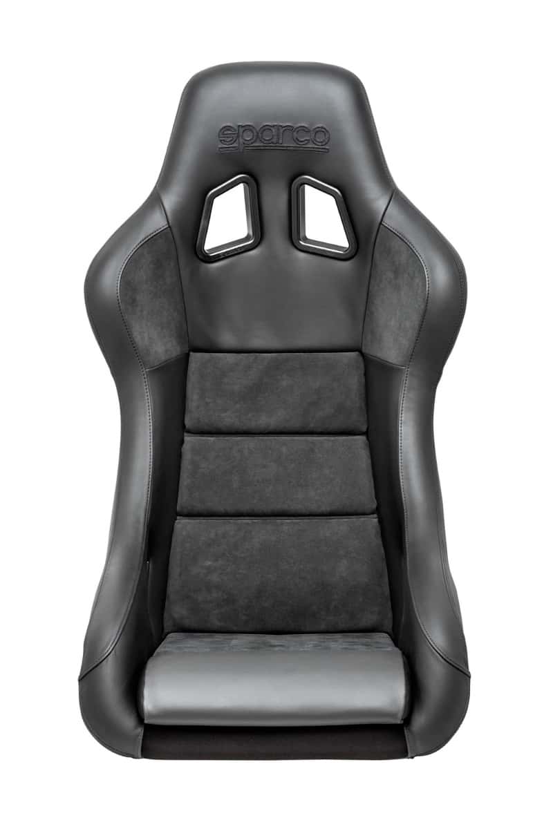 SPARCO — Sparco Seat QRT Performance Leather/Alcantara Black (Must Use Side Mount 600QRT) - view 1