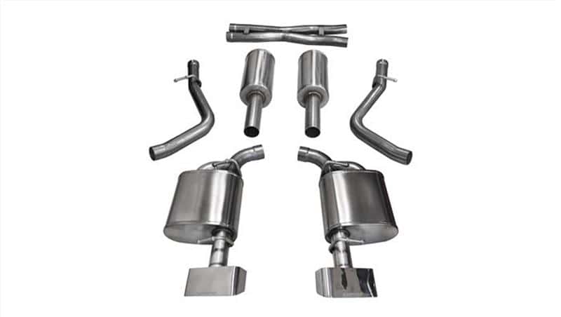 CORSA Performance — Corsa 2015-2016 Dodge Challenger 5.7L V8  Polished Xtreme Cat-Back
Exhaust - view 2