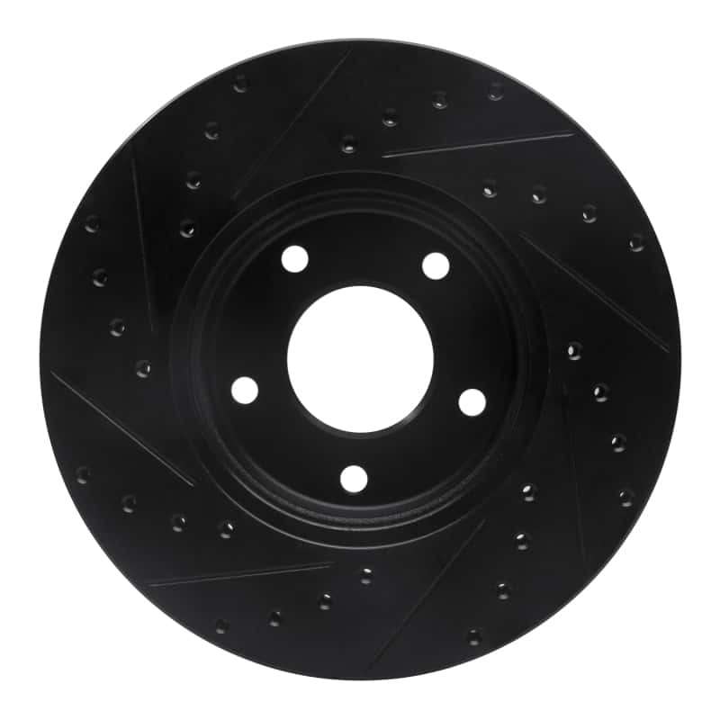 R1 Concepts — R1 97-03 Jaguar Vanden Plas Front Right Drilled & Slotted Black Brake Rotor
R1 Brake Rotor Drill - view 5
