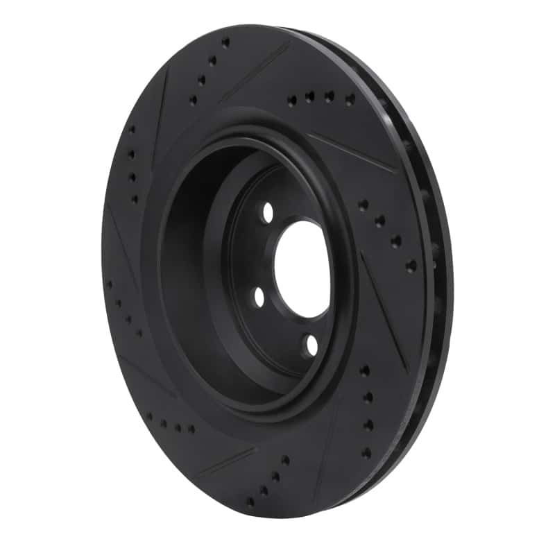 R1 Concepts — R1 05-23 Chrysler 300 Rear Right Drilled & Slotted Black Brake Rotor
R1 Brake Rotor Drill - view 4