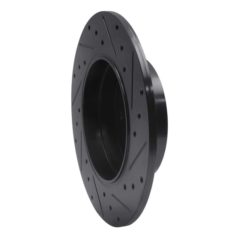 R1 Concepts — R1 96-98 Mercedes-Benz SL320 Rear Left Drilled & Slotted Black Brake Rotor
R1 Brake Rotor Drill - view 4