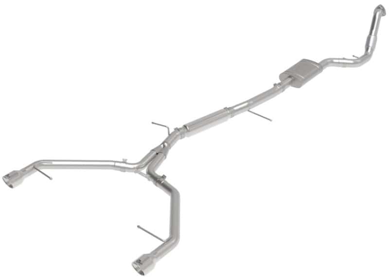 aFe — aFe 17-19 Audi A4 (B9) MACH Force-Xp 3in to 2.5in 304 SS Cat-Back Exhaust System-Dual Polished Tips
Cat-Back Exhaust - view 2