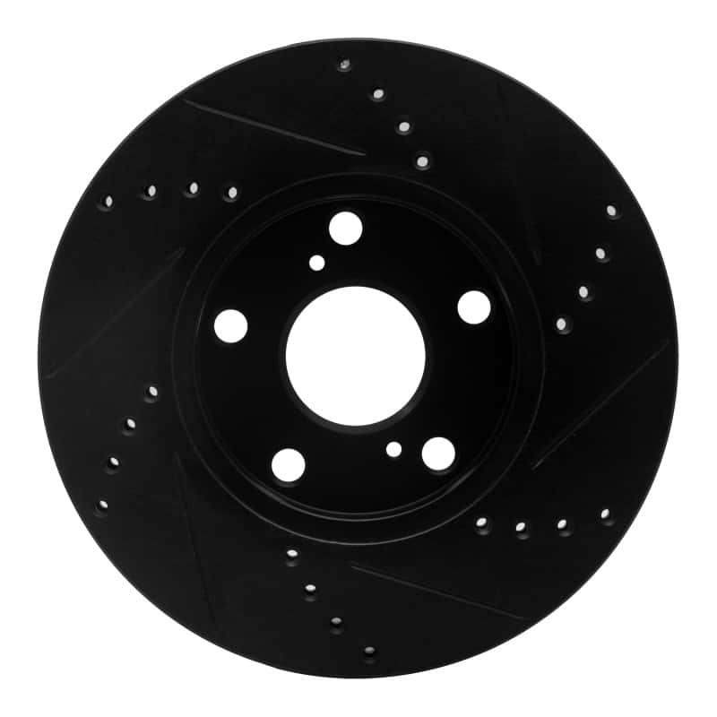 R1 Concepts — R1 92-06 Lexus ES300 Front Left Drilled & Slotted Black Brake Rotor
R1 Brake Rotor Drill - view 5