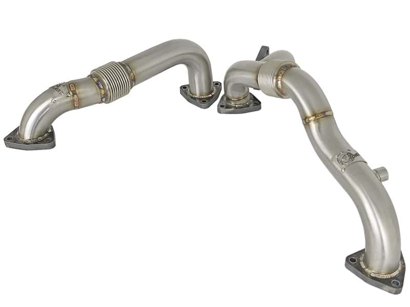 aFe — aFe Twisted Steel Header Up-Pipe 08-10 Ford Diesel Trucks V8-6.4L (td)
TwistedSteel Up-Pipe - view 1