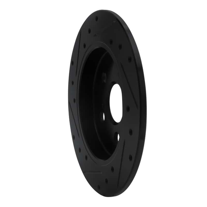 R1 Concepts — R1 09-24 Lexus CT200H Rear Right Drilled & Slotted Black Brake Rotor
R1 Brake Rotor Drill - view 4