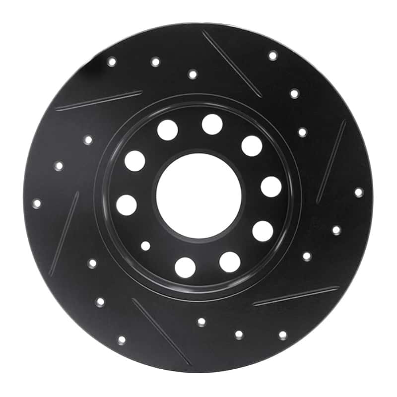 R1 Concepts — R1 05-13 Audi A3 Rear Left Drilled & Slotted Black Brake Rotor
R1 Brake Rotor Drill - view 5