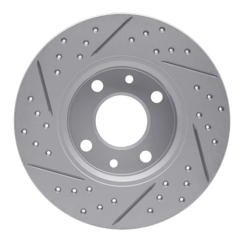 R1 Concepts — R1 09-19 Fiat 500 (USA/Canada) Rear Right Drilled & Slotted Geo-Carbon Rotor - view 5
