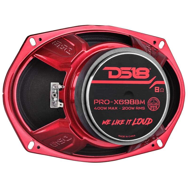 DS18 — DS18 6x9in 275 Watts RMS 8 ohm Mid-Range Loudspeaker Bullet Loudspeaker Grill Included - view 1