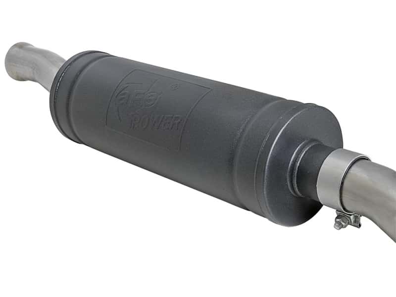 aFe — aFe Rebel Series 2.5in. 304 SS C/B Exhaust System 2018 Jeep Wrangler (JL) V6-3.6L - Black Tip
Cat-Back Exhaust - view 3