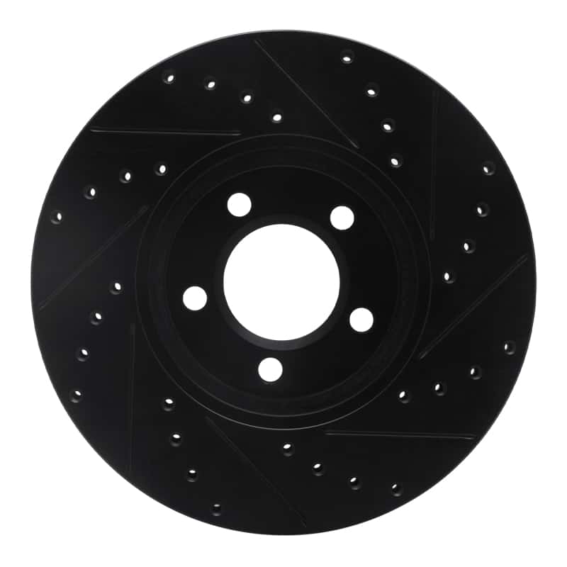 R1 Concepts — R1 00-06 Ford Thunderbird Front Left Drilled & Slotted Black Brake Rotor
R1 Brake Rotor Drill - view 5