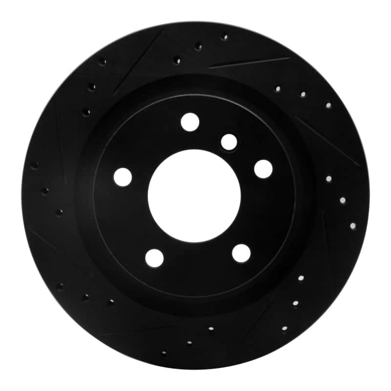 R1 Concepts — R1 08-13 BMW 128I Rear Left Drilled & Slotted Black Brake Rotor
R1 Brake Rotor Drill - view 1