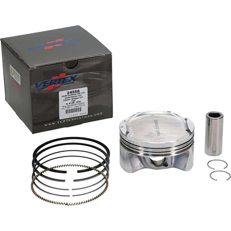 Vertex Pistons — Vertex Piston 11-19 Can-Am Commander 1000 1000cc Cast Replica Piston Kit - view 2