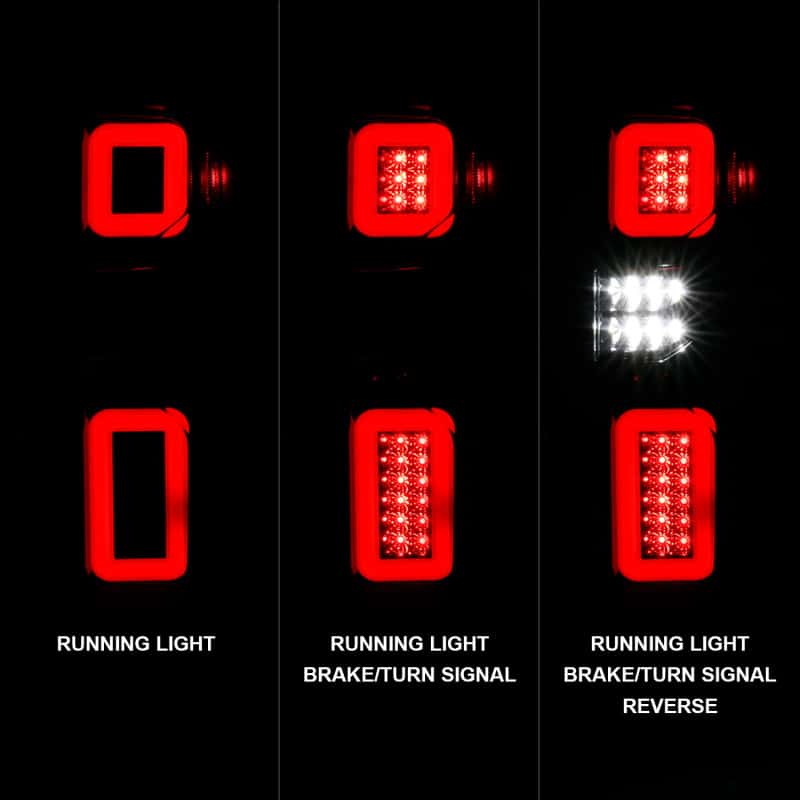 ANZO — ANZO 19-21 Chevy Silverado Full LED Taillights Black Housing Clear Lens G2 (w/C light Bars) - view 9