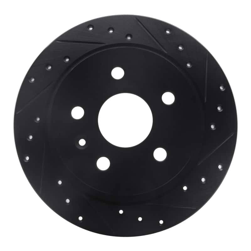 R1 Concepts — R1 11-16 Buick LaCrosse Rear Right Drilled & Slotted Black Brake Rotor
R1 Brake Rotor Drill - view 1