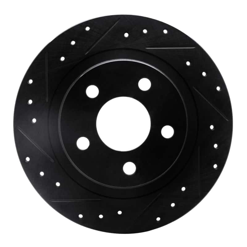 R1 Concepts — R1 98-05 Buick Park Avenue Rear Left Drilled & Slotted Black Brake Rotor
R1 Brake Rotor Drill - view 1